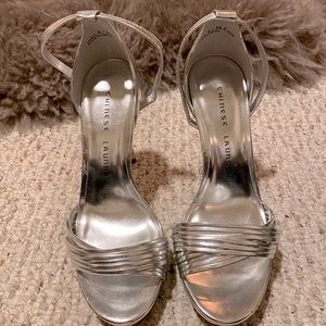 Brand New Chinese Laundry Silver Heel